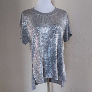 7FAM Silver Shimmer Hi-Lo Top
